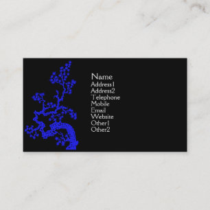 De Visita Tarjeta del perfil del diseño del chino - azul
