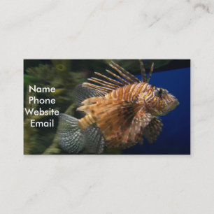 De Visita Tarjeta del perfil del Lionfish