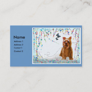 De Visita Tarjeta del perfil del perrito