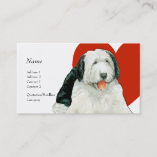 De Visita Tarjeta del perfil - perro pastor