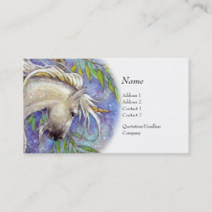 De Visita Tarjeta del perfil - unicornio