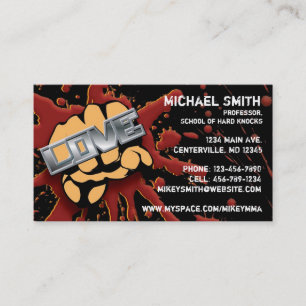 De Visita Tarjeta del puño del amor/del odio