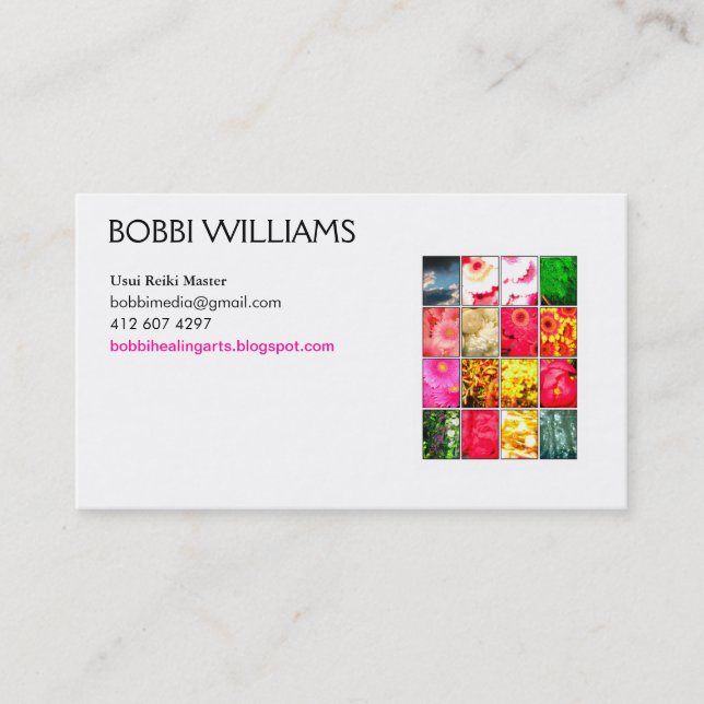 De Visita tarjeta del reiki (Anverso)