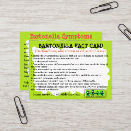 De Visita Tarjeta educativa sobre Bartonella