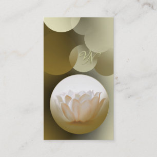 De Visita Tarjeta elegante del buiseness del loto blanco del