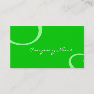 De Visita Tarjeta elegante del perfil (verde)