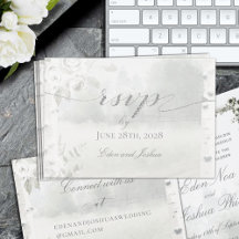 Tarjeta en línea Birch Tree Forest Chuppah RSVP