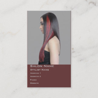 De Visita Tarjeta enrrollada del color del Hairstylist del