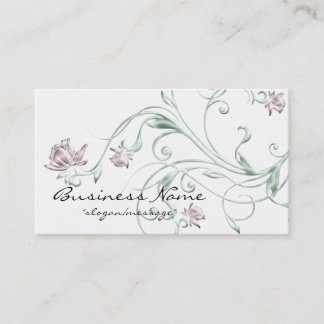 De Visita Tarjeta floral/de la vid en colores pastel del