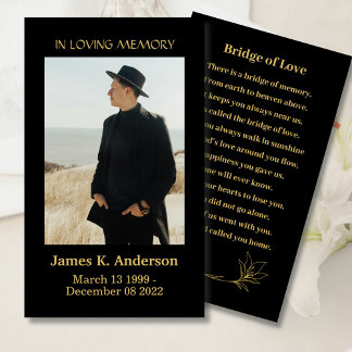 De Visita Tarjeta fotográfica Bridge of Love Black Memorial