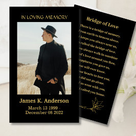 De Visita Tarjeta fotográfica Bridge of Love Black Memorial