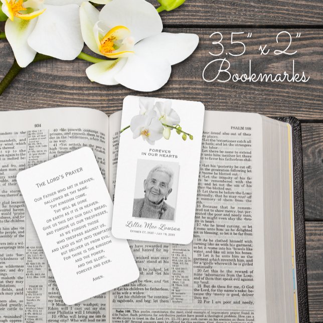 De Visita Tarjeta fotográfica simple conmemorativa del funer (SMALL simple funeral memorial photo memorial prayer card bookmarks
, 2" x 3.5")