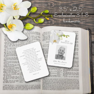 De Visita Tarjeta fotográfica simple conmemorativa del funer