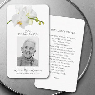 De Visita Tarjeta fotográfica simple conmemorativa del funer