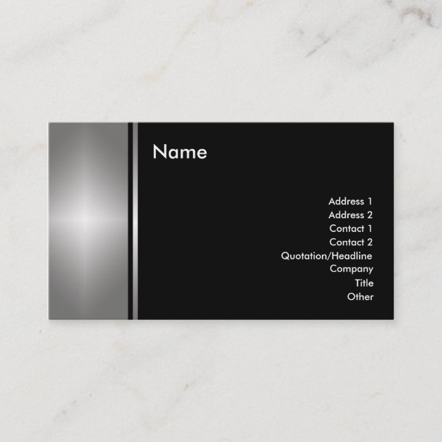 De Visita Tarjeta genérica (Anverso)