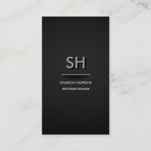 De Visita Tarjeta lisa negra llana simple elegante moderna