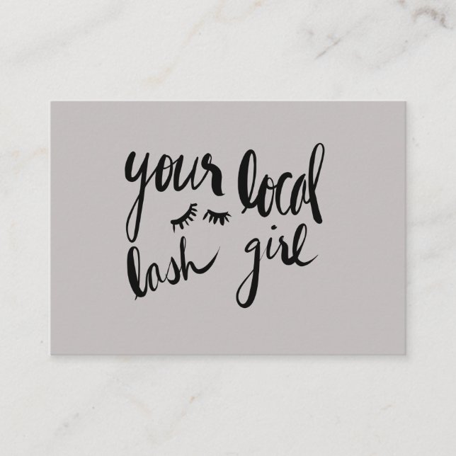 De Visita Tarjeta local del latigazo del aftercare del chica (Anverso)