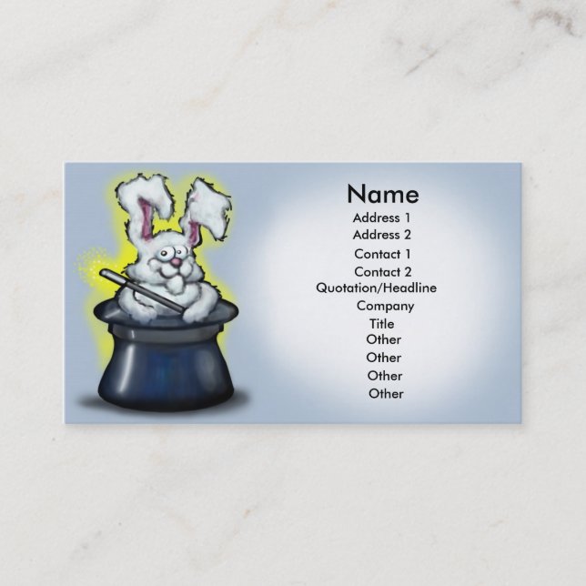 De Visita Tarjeta mágica (Anverso)