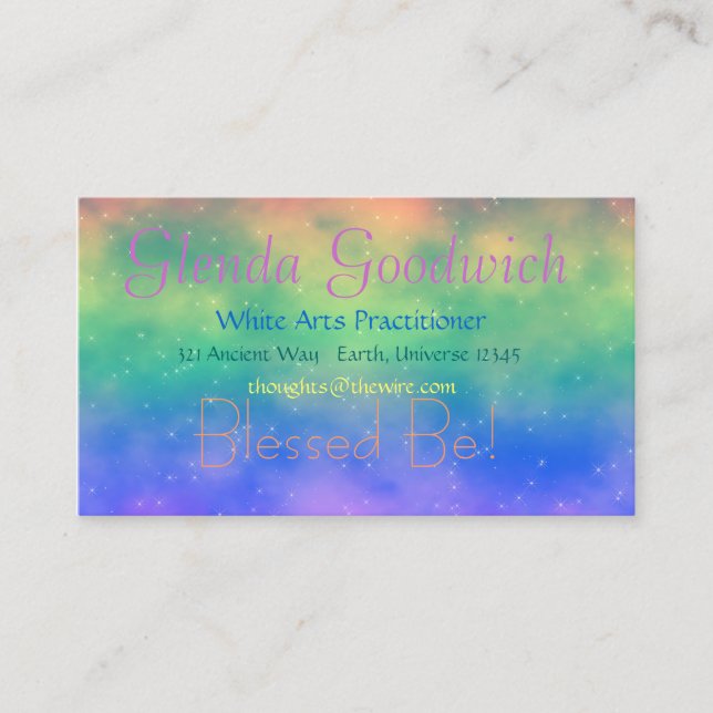 De Visita Tarjeta mágica del estándar del arco iris (Anverso)
