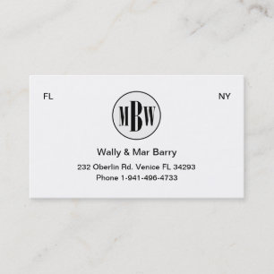 De Visita Tarjeta MBW 3 del asunto privado