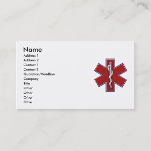De Visita Tarjeta médica del perfil