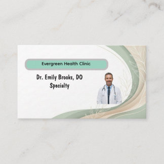 De Visita Tarjeta Médica Profesional con Código QR