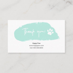 De Visita Tarjeta Mint Green Watercolor Business