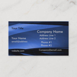 De Visita Tarjeta moderna del perfil del negocio del negro