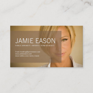 De Visita Tarjeta moderna del perfil - Jamie Eason