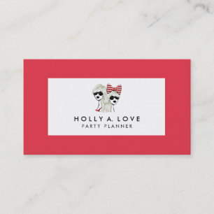 DE VISITA TARJETA MODERNA   ROJO Y BLANCO   PERSONALIZABLE