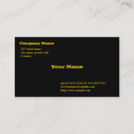 De Visita tarjeta negra, fuentes doradas