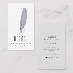 De Visita tarjeta notarial moderna y elegante