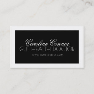 De Visita Tarjeta para fisioterapeutas en blanco y negro