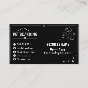 De Visita Tarjeta personalizada minimalista para hospedaje d
