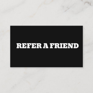 DE VISITA TARJETA PERSONALIZADA REFERIR A UN AMIGO