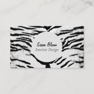 De Visita Tarjeta profesional Faux Animal Stripe