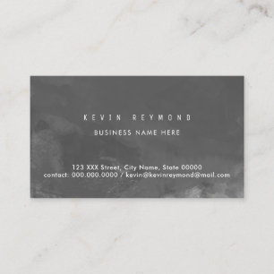 De Visita tarjeta profesional gris oscuro