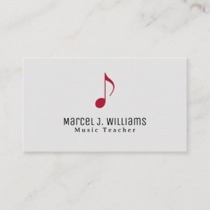 De Visita Tarjeta profesional Minimalista para músicos
