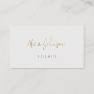 De Visita Tarjeta profesional moderna Gold Silver
