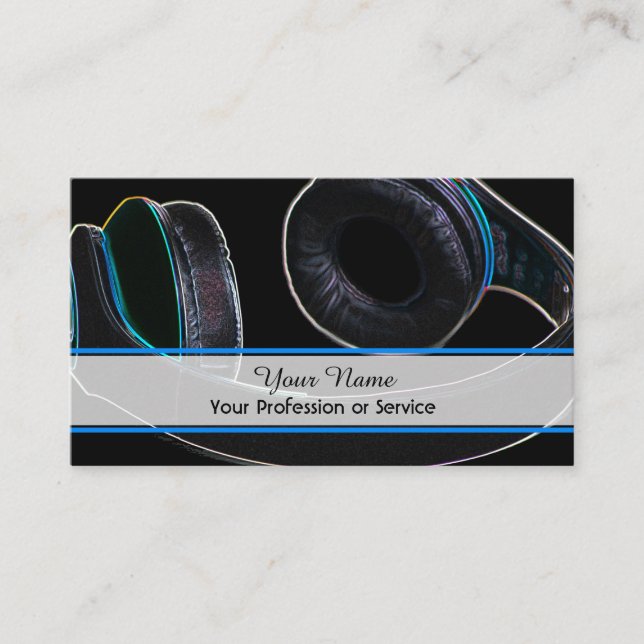 De Visita Tarjeta profesional para DJ y VJ (Anverso)