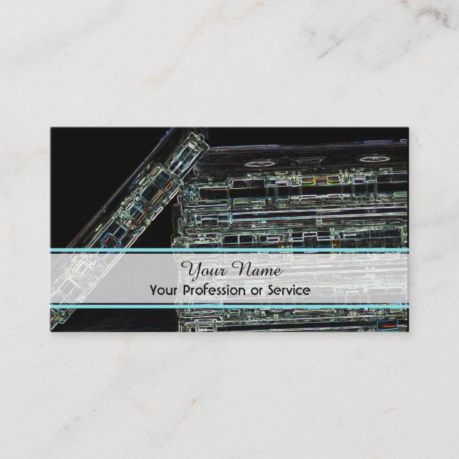 De Visita Tarjeta profesional para DJ y VJ (Anverso)