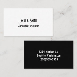 De Visita Tarjeta profesional simple - Minimalista