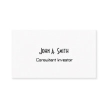 Tarjeta profesional simple - Minimalista