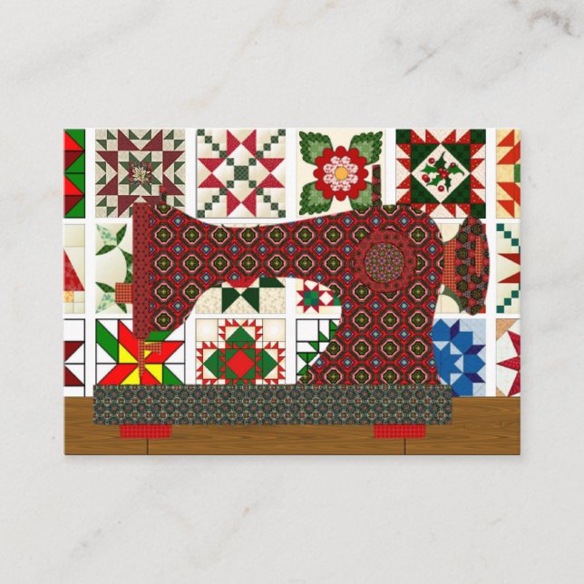 De Visita Tarjeta Quilter / Seamstress - SRF (Anverso)