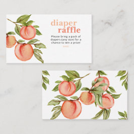 De Visita Tarjeta Raffle Dulce Dulce Baby Shower Peach