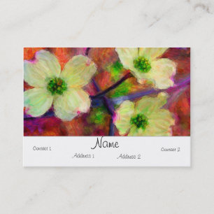 De Visita Tarjeta rechoncha del Dogwood