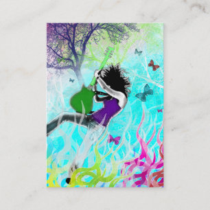 De Visita Tarjeta rechoncha del "fuego verde"