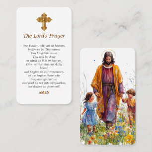 De Visita Tarjeta Sagrada para oración diaria a Jesús billet