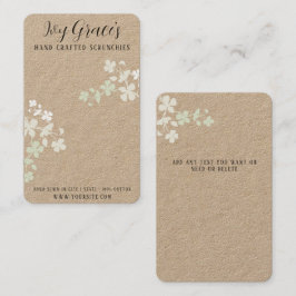 De Visita Tarjeta Scrunchie hecha a mano