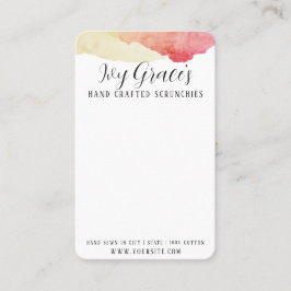 De Visita Tarjeta Scrunchie hecha a mano